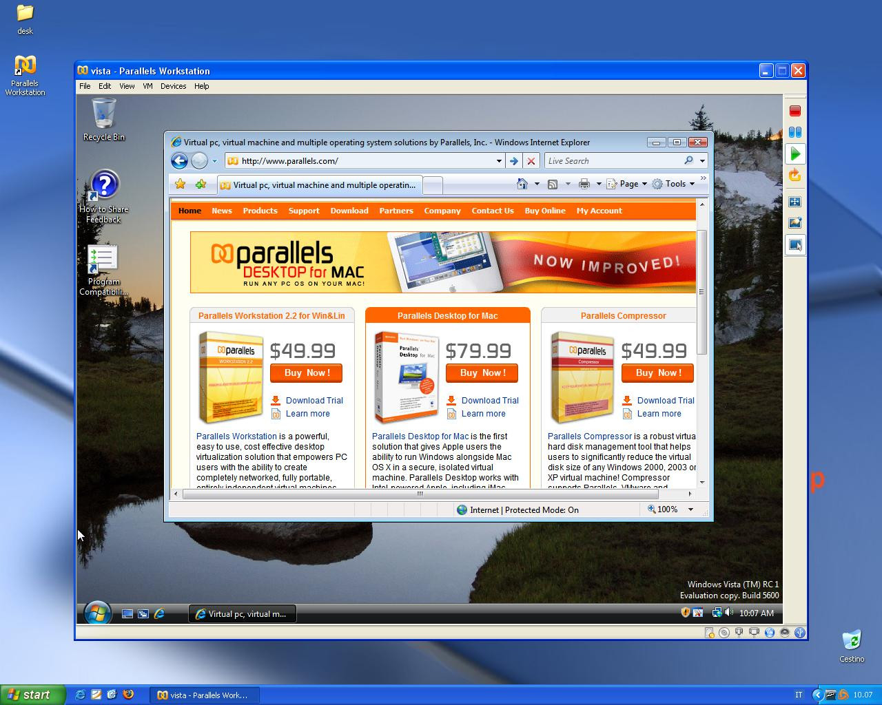 Risorsa grafica - foto, screenshot o immagine in genere - relativa ai contenuti pubblicati da unixzone.it | Nome immagine: winxp_vista_IE7_1.jpg